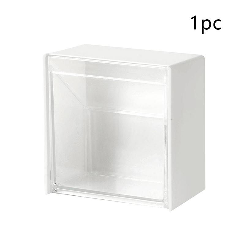 Настенные коробки для хранения ватных дисков, пылезащитный органайзер для ванной комнаты, держатель для ватных палочек, косметики, ювелирных изделий