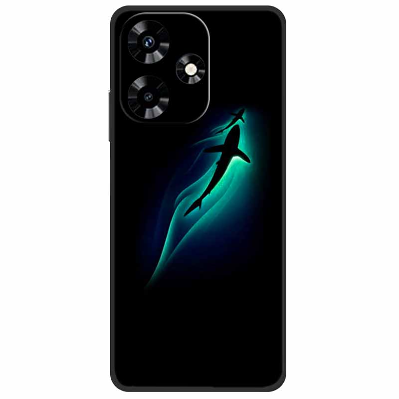 Для Infinix Hot 30i NFC Чехол X669D Силиконовый Волк Лев TPU Мягкий Fundas Для Infinix Hot 30i X669C Hot30i 2023 Защитный Черный Capa