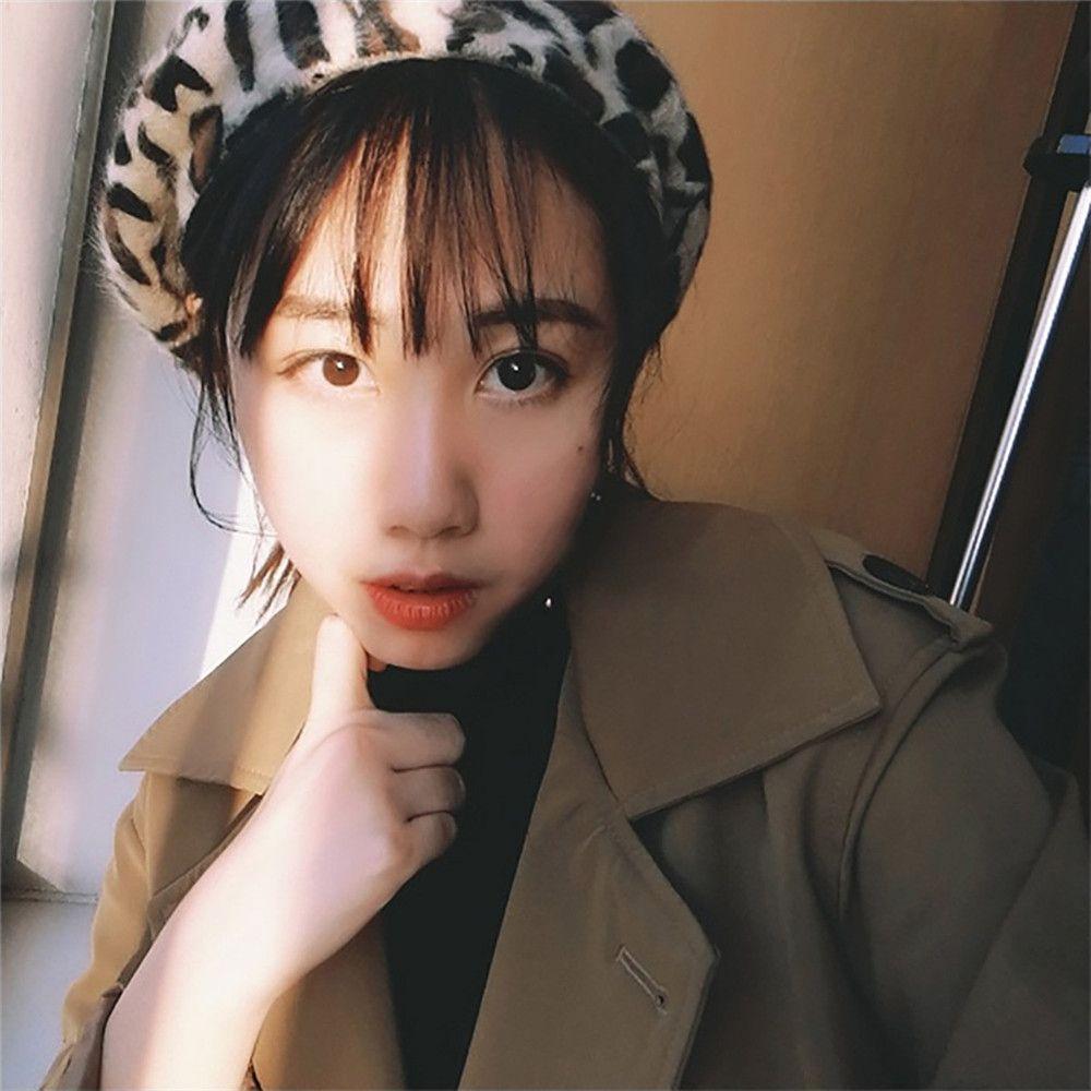 French Style Winter Warm Soft French Hat Beret Berets for Women Leopard Print Hat