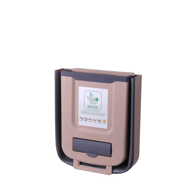 Кухонный настенный складной мусорный бак, бытовой шкаф, подвесная корзина для хранения мусора, креативная подвесная корзина для мусора