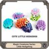 2Pcs 3D Printed Hedgehog Figurine Articulated Structure Animal Ornament  Desk Decor