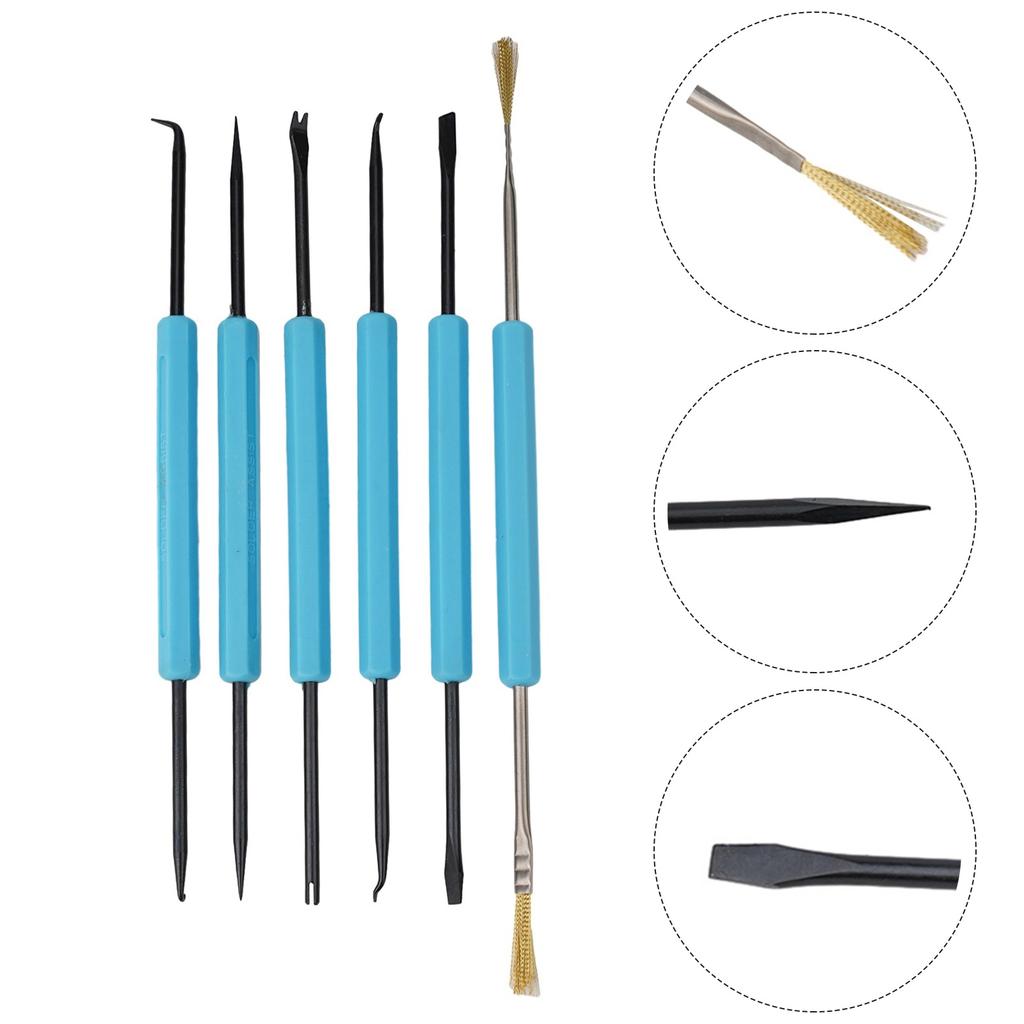 High Quality Desoldering Aid Tool Hand Tools Components Welding For IC Disassembly High Quality 6in1 Solder Blue