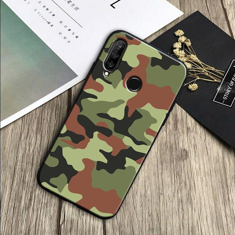 Военный армейский камуфляж Для Huawei Nova Y70 Y91 Y61 Y72 Y73 Y90 Y60 3i 7i 8i 11 12i 9 10 SE P20 P30 Pro P40 Lite Чехол