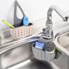 Sink Caddy Storage Rack with Drain Holes Adjustable Simple Installation Kitchen Sink Shelf Soap Sponge Drain Rack