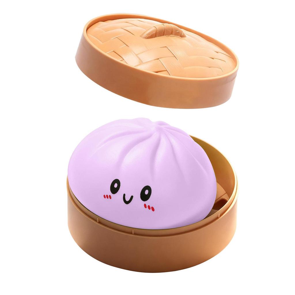 Cute Slow Rebound Baozi Stress Relief Squeeze Toy - Soft, Fun & Portable Office Ornament