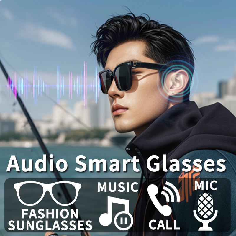 Умные Bluetooth-аудиоочки, слушайте музыку и совершайте звонки в высоком разрешении, поляризационные линзы с защитой от ультрафиолета, носите удобные солнцезащитные очки