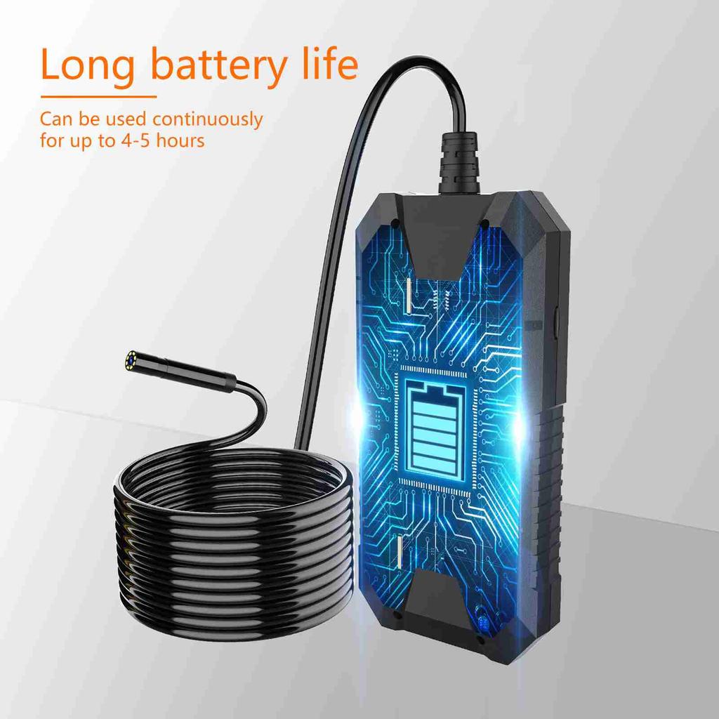 Промышленный эндоскоп 4,5-дюймовый дисплей 1920x1080P бороскоп с диаметром камеры 8 мм для автомобильной и авиационной механики