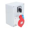 CEE Wall Socket Power Distributor Box 5P 32A 16A Main Switch IP44 Waterproof for Building
