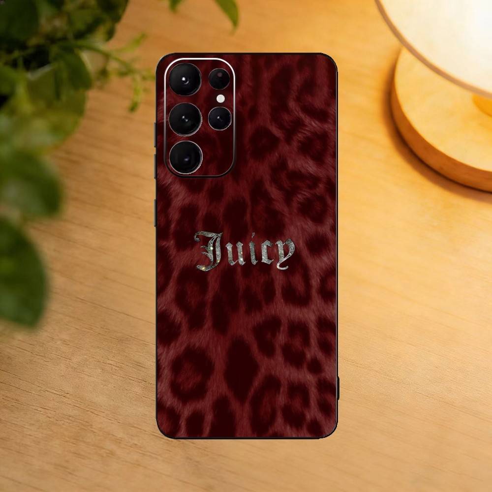 Чехол для телефона J-Juicy C-Couture для Samsung S25, S24, S21, S22, S23, S30, Ultra, S20, Plus, Fe, Lite, Черный корпус
