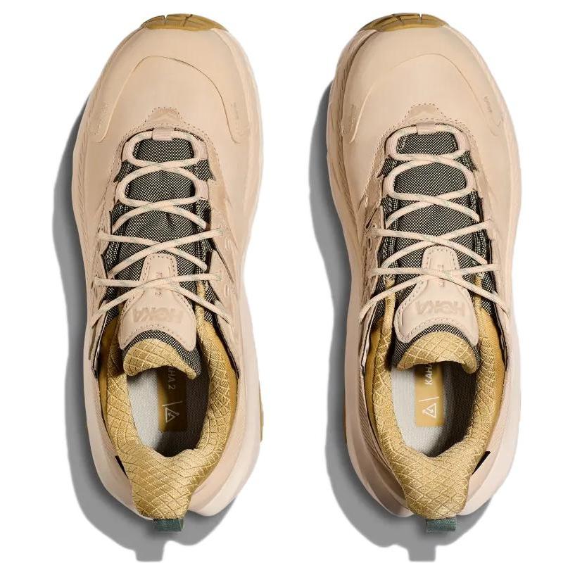 HOKA One One Kaha 2 Comfortable Non-Slip Low-Top Hiking Shoes Women Hiking Shoes Gray Beige 1123191-OKLB