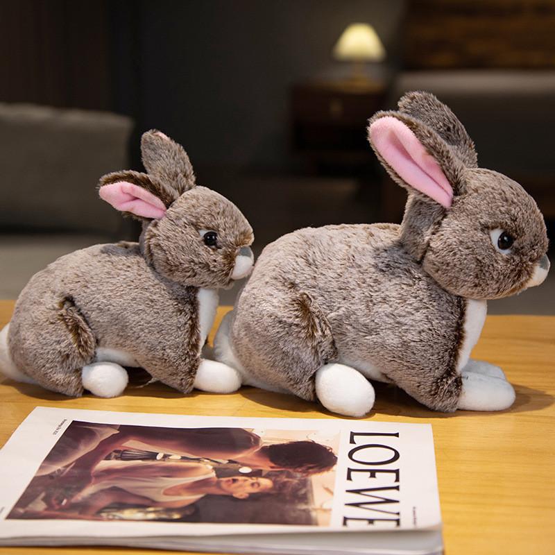 Очаровательная плюшевая игрушка-кролик, мягкая милая набивная кукла-зайчик для детей, подарок и украшение