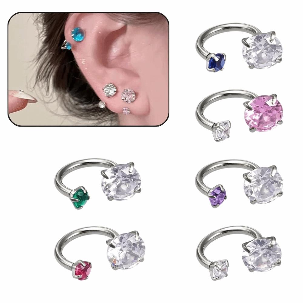 6/9/15pcs Stainless Steel Ear Piercing Jewelry Tool Set Ear Piercing Tool Personal Ear Piercing