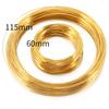100 Loops Gold Steel Color Memory Wire 60mm Bracelet Bangle Loop 115mm Necklace Collar Hoop for Zircon Making DIY Accessories
