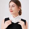 Винтажный плиссированный воротник-стойка с оборками, вставка, съемный воротник, ложный воротник блузки, жабо, чокер, модные заявления