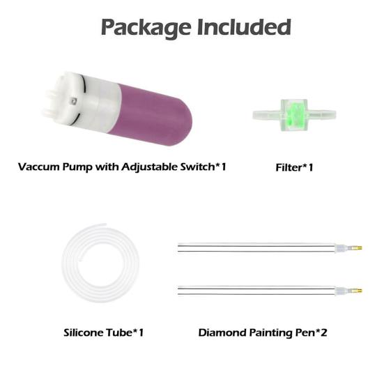 Вакуумная ручка для алмазного искусства Электрический инструмент для нанесения алмазов Без воска Питание от USB Алмазное искусство