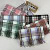 Stylish British Retro Plaid Scarf Women Man Fall Winter Korean Version Iimitation Cashmere Soft Warm Scarves Male Female Muffler