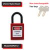38mm Industrial Safety Padlock LOTO Lockout Nylon Engineering Shackle Personal Energy Lockout Direct Multiple Specifications 4