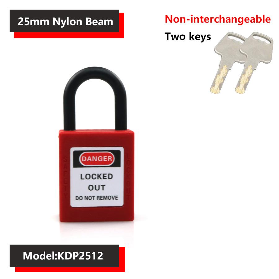 38mm Industrial Safety Padlock LOTO Lockout Nylon Engineering Shackle Personal Energy Lockout Direct Multiple Specifications 4