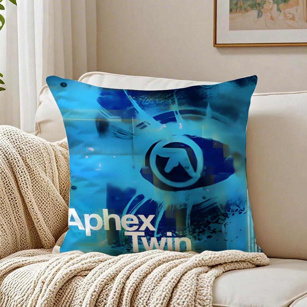 musician experimental AAphex TTwin Cushion Cover Pillowcase Antidustmite living Room Sofa Decor Cushion Room