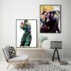 1 шт. Горячее аниме J-JoJo's Bizarre Adventure Самоклеящийся художественный постер Водонепроницаемая бумажная наклейка Декор для стен кофейни, бара, комнаты