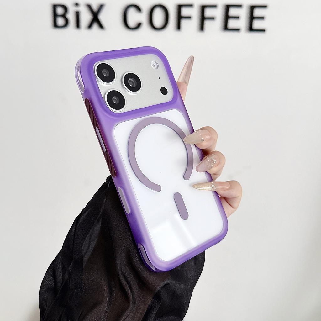 Foreign trade four-corner airbag magnetic mobile phone case is suitable for Apple 17PROMAX trend 17PRO high-end 16PRO.