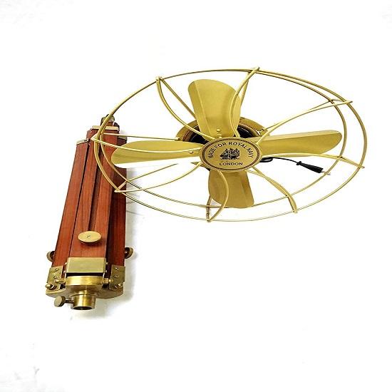 Антикварный веер на пьедестале с деревянной подставкой-треногом, свадебные сувениры