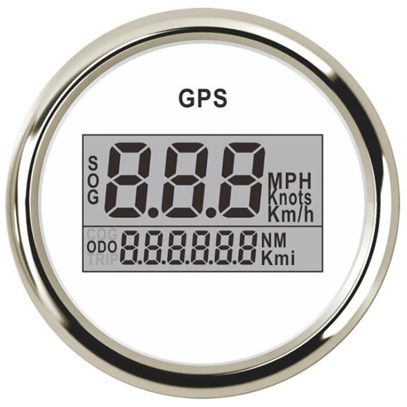 Cars / Boat 52mm GPS Speedometers Sog 0-999Km/h Knots Mph Show Digital Speed Mileometers Odometers with Antenna 9-32v Voltage
