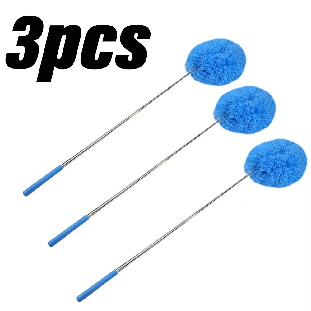 Microfiber Fan Cleaner With Extension Bar Dust Brush Removable and Washable for High Ceilings Furniture Household Cleaning Tools