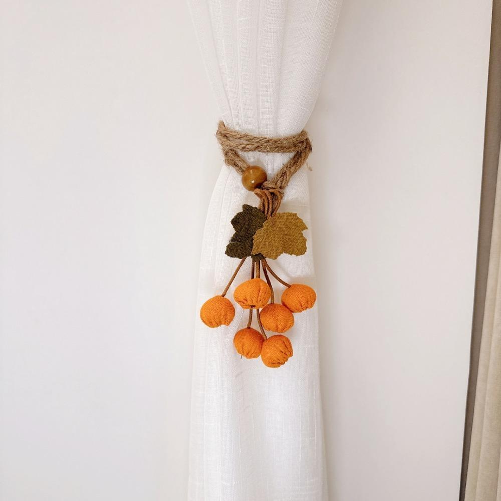 Hawthorn Berry Strands Curtain Tiebacks Pastoral Style Curtain Straps Curtain Tie Rope Christmas