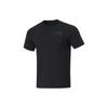 Fitness Series Solid Color Moisture Wicking Quick Dry Crew Neck Short Sleeve T-Shirt Men Tops Black ATSU473-1