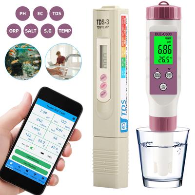 2/7 В 1 PH TDS Метр Совместимый с Bluetooth Тестер Темп/ОВП/ЭК/TDS/Соленость/У.В./pH Контроль через приложение для Тестера Качества Воды Аквариума