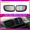 Front Kidney Grille Matte Glossy Black Sport Racing Intake Grill Fit For BMW X5 X6 E70 E71 2007-2013,Car Accessories