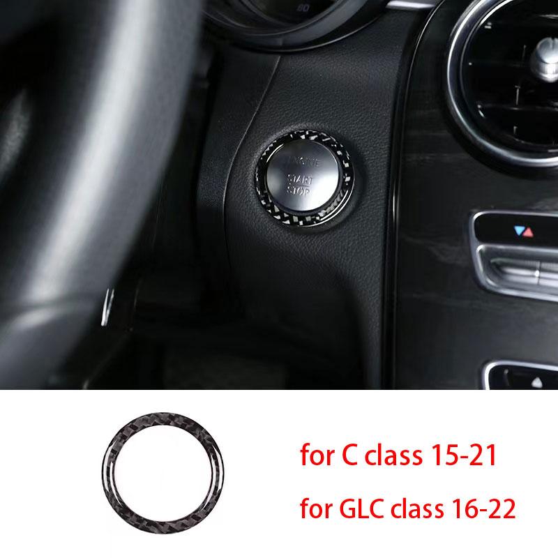 Для Mercedes Benz C GLC Class W205 X253 из настоящего углеродного волокна, аксессуары для интерьера автомобиля, украшение с центральным управлением