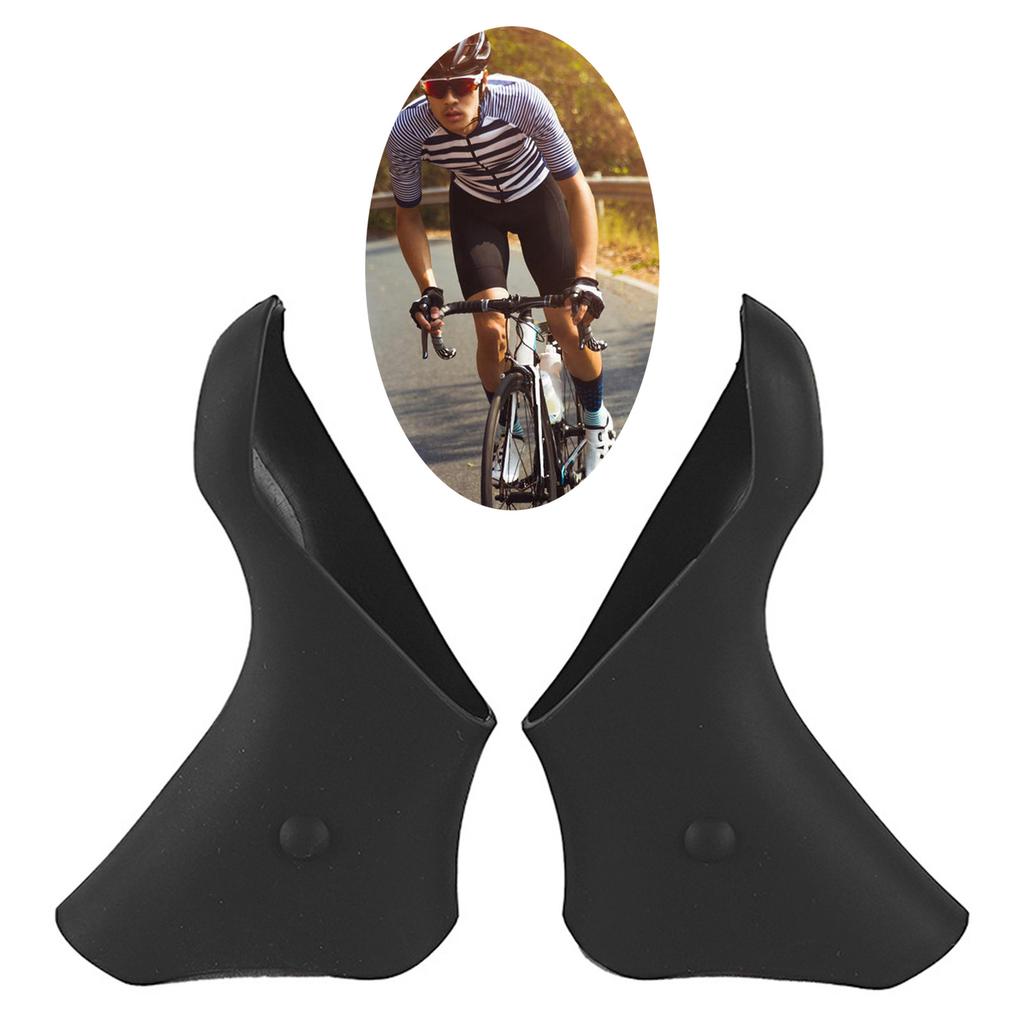 Bicycle Brake Shift Lever Covers Red/Black Color Brake Shift Lever Hoods Suitable for ST-5600/5601