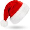 High Quality Christmas Decoration Supplies Xmas Soft Hat Santa Claus Red Noel Hat Merry Christmas Gift Happy New Year 2023 Party Dress Up