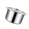 Stainless Steel Cookware Stockpot Thick Heavy Duty Stock Pot Large Capacity Soup Pot With Lid 2