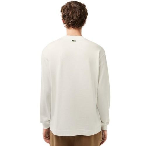 Lacoste Mens Cotton Loose Long-Sleeved T-Shirt