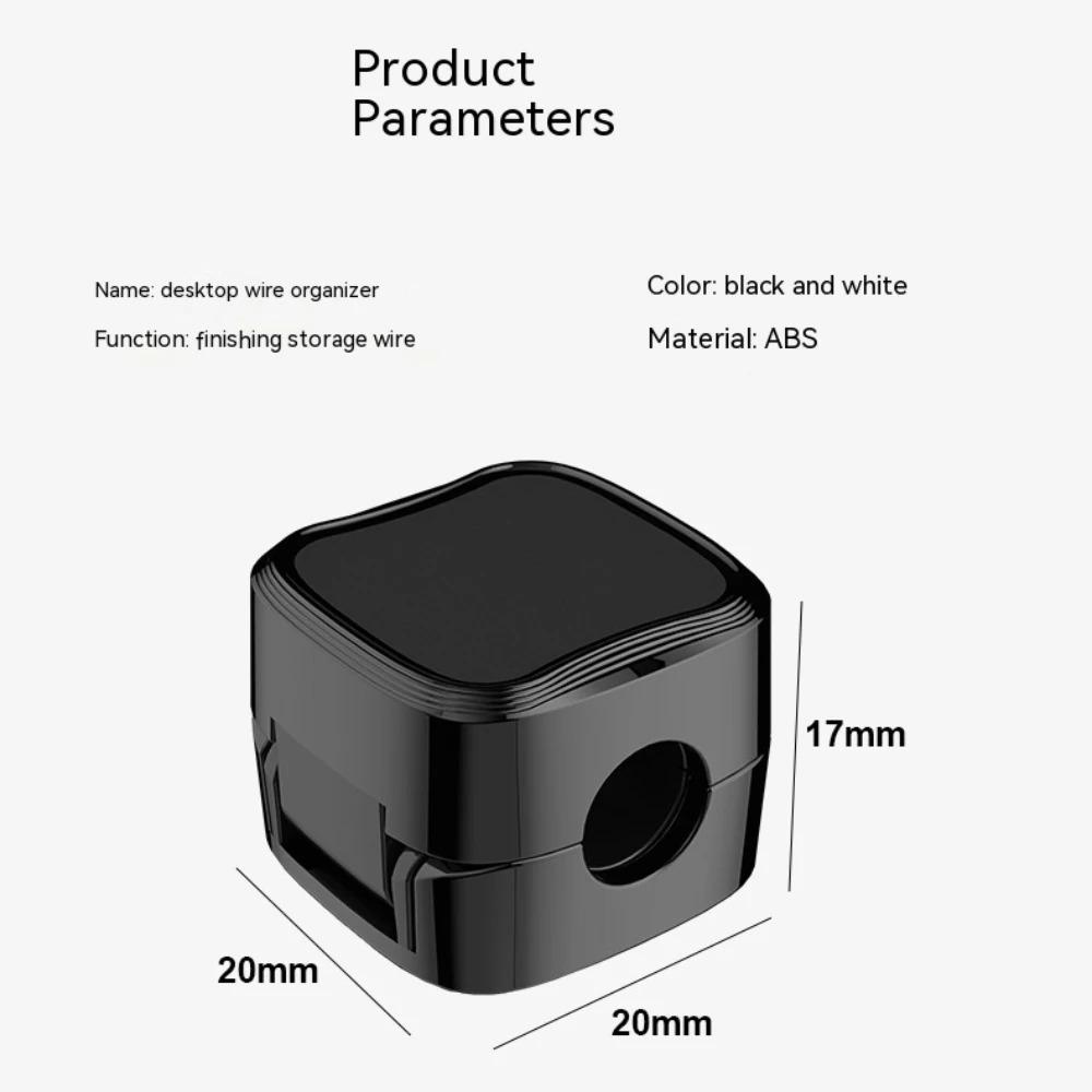 1/3/6PCS Magnetic Cable Clips Cable Smooth Adjustable Cord Holder Under Desk Cable Management Wire Keeper Cable Organizer