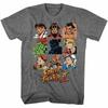 Street Fighter Sf2Shdrcast Графитовый Хизер Взрослая Футболка Унисекс Футболка