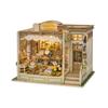 Curio Authentic House Kit Кукольный домик Магазин ювелирных изделий Традиционное ремесло Живопись Последняя конструкция со значительно уменьшенным использованием клея Светодиодное освещение