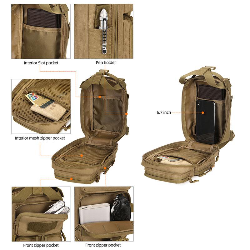 Mini Tactical Backpack Camping Bag Hunting Fishing Hiking Tool Shoulder Crossbody Fanny Pack Travel Small Outdoor Handbags