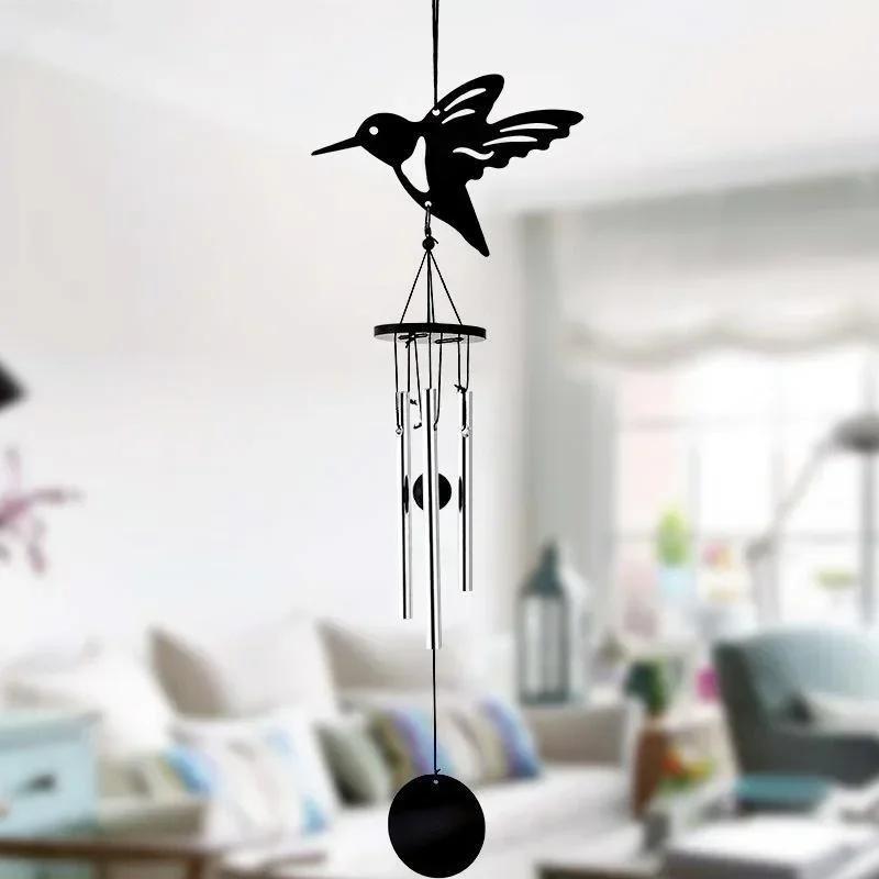 2024 Handmade Hollow Iron Craft Wind Chime Creative Novelty Metal Pendant Bedroom Crafts Hanging Decoration Gift Room Accessorie LS