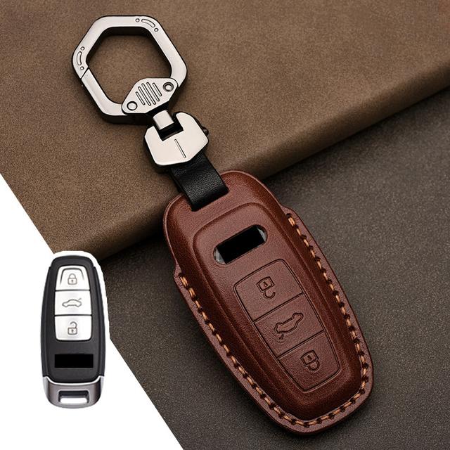 Кожаный чехол для ключей от машины для A4 A4L A5 Q5 Q7 TT 2016 2017 Key 2016 2017 20 18 аксессуары для укладки