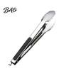Anti-slip Kitchen Tongs with Anti-Slip Handle And Silicone Scalloped Edges, Stainless Steel Comfortable Grip Tool Locking Food Clips for Grilling BBQ
