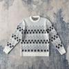 Womens Round Neck Pullover Sweater Loose Fit 3D Long Sleeve 2025 Fall Fashion