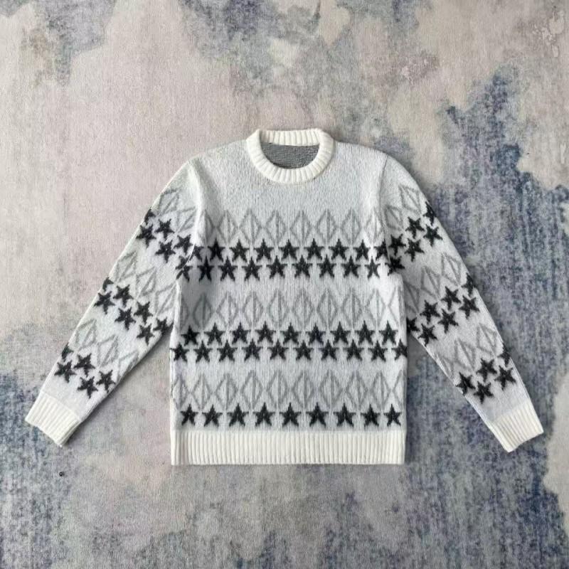Womens Round Neck Pullover Sweater Loose Fit 3D Long Sleeve 2025 Fall Fashion
