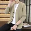 Мужской повседневный вязаный кардиган в корейском стиле на весну/осень 2025 года