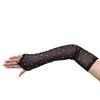 1 Pair Breathable Fingerless Gloves Hook Middle Finger Sunscreen Arm Sleeves Mesh Gloves  Women