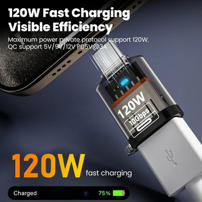 USB 3.2 на Type C Адаптер OTG Быстрая Зарядка 120 Вт 10 Гбит Высокоскоростная Передача Данных Аудио Для ПК Планшета Xiaomi Huawei USB C Конвертер