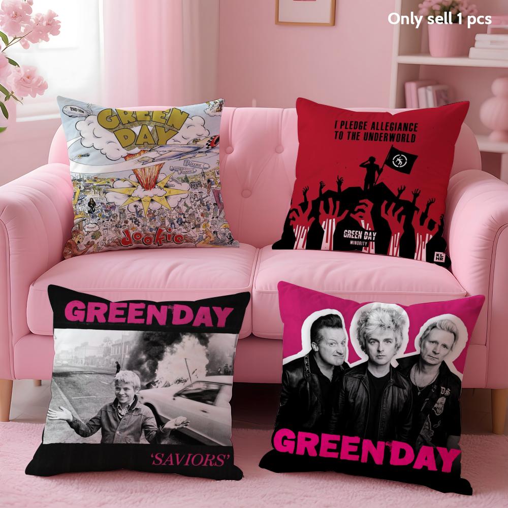 G-Green Day S-Saviors Наволочка Мягкий Короткий Плюш Двусторонний Принт Домашний Декор Машинная Стирка Наволочка Подарок